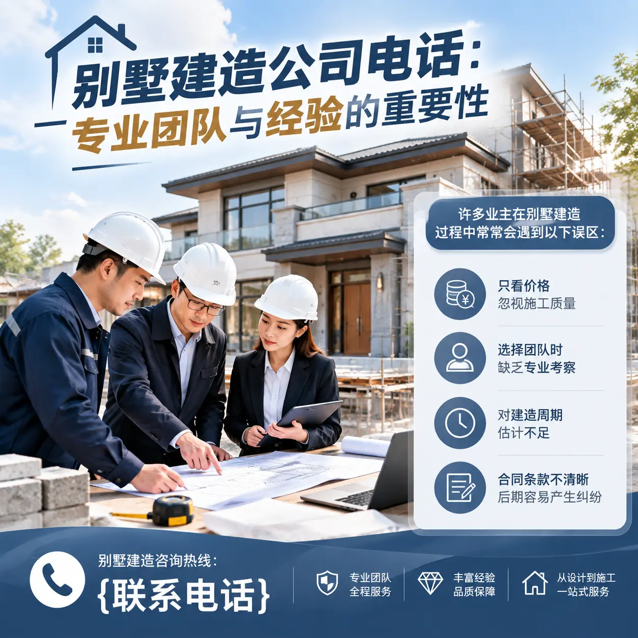 晴隆别墅建造公司电话:专业团队与经验的重要性