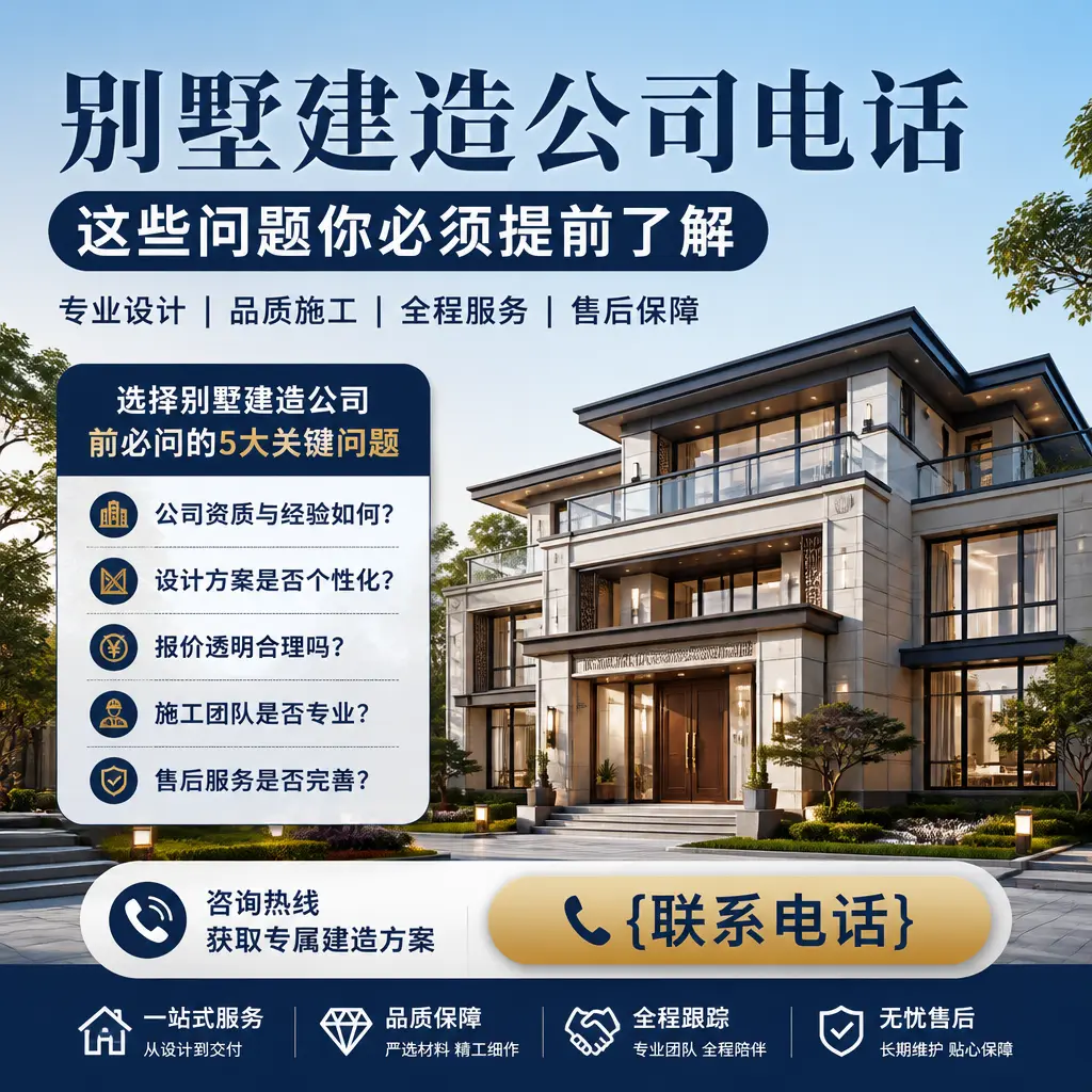 晴隆别墅建造公司电话，这些问题你必须提前了解
