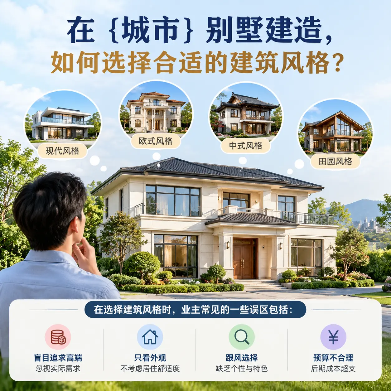 在 晴隆 别墅建造，如何选择合适的建筑风格？