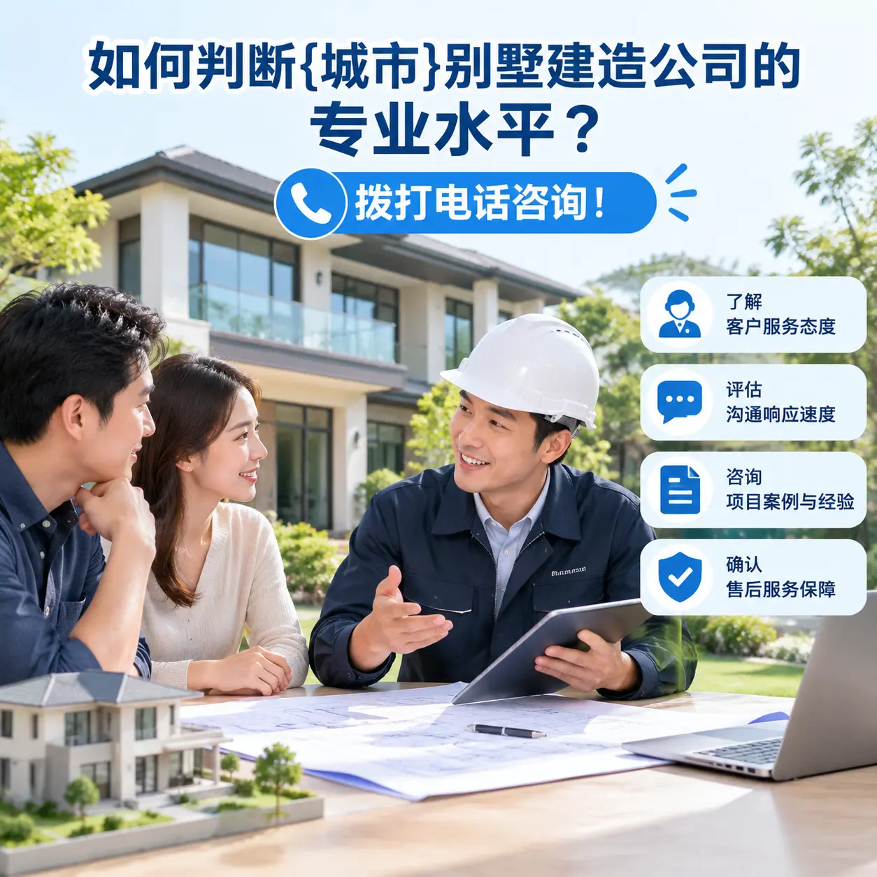 如何判断晴隆别墅建造公司的专业水平?拨打电话咨询!